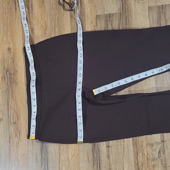 TALBOTS Brown Rayon Blend Wide Elastic Band Waist Skinny Pants with Zip Ankle - Picture 10 of 13